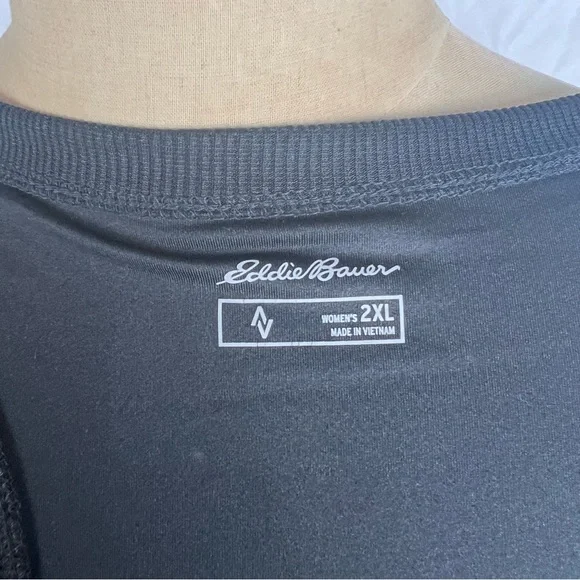 Eddie Bauer women’s black racer back athletic tank top SZ 2XL - Picture 6 of 8